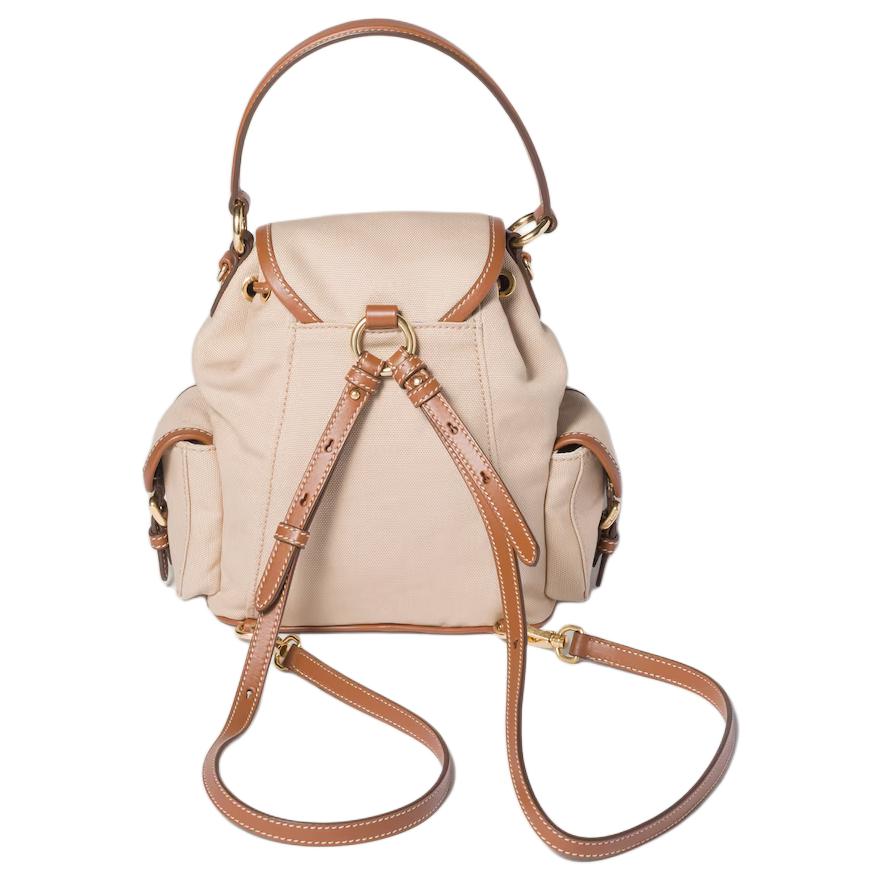Рюкзак женский Miu Miu beige brandy канвас — фото 3