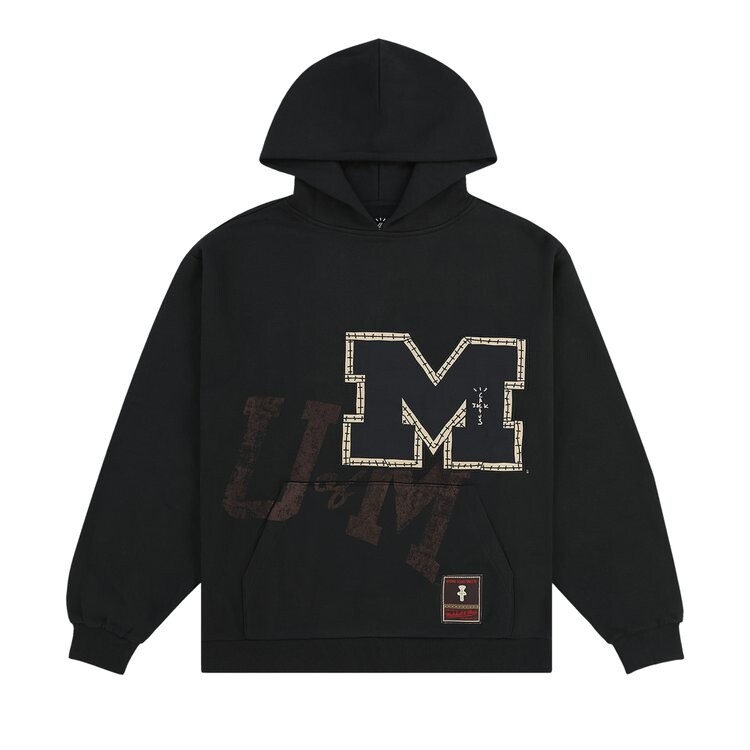 

Худи Cactus Jack By Travis Scott Cactus Jack by Travis Scott x Mitchell & Ness University Of Michigan Hoodie, черный