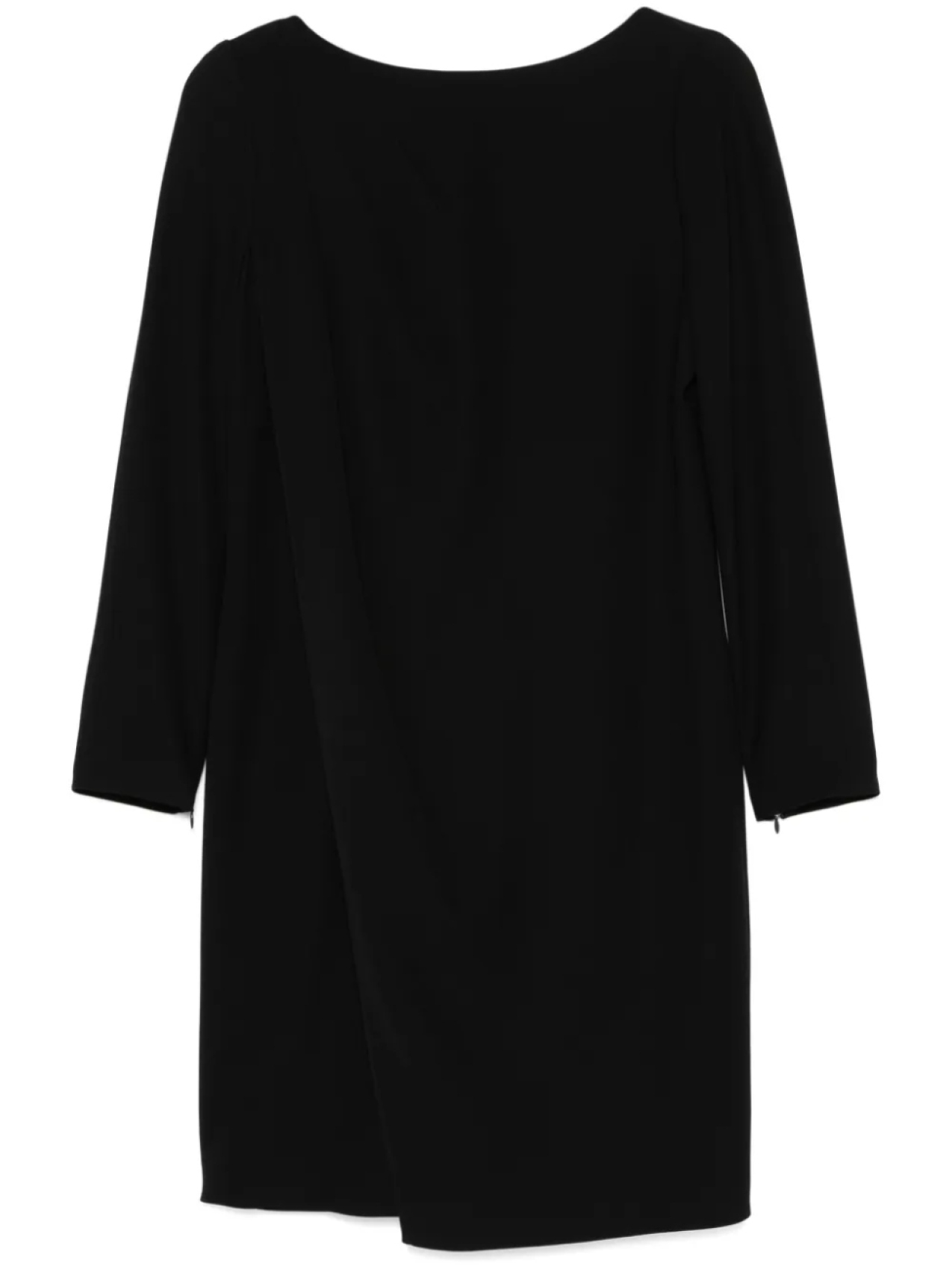 

Платье мини со складками Emporio Armani, черный