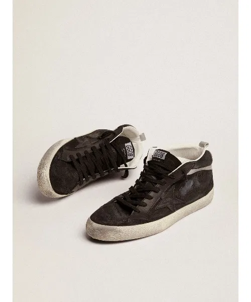 GOLDEN GOOSE Мужские кроссовки Mid Star из нубука — фото 2