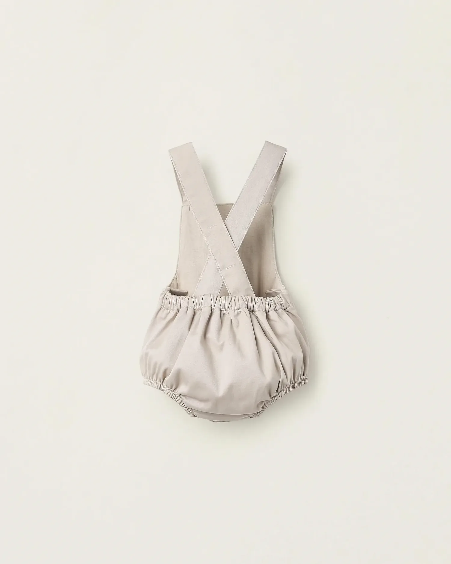 Детский комбинезон из саржи с регулируемыми лямками Zippy, бежевый — фото 2