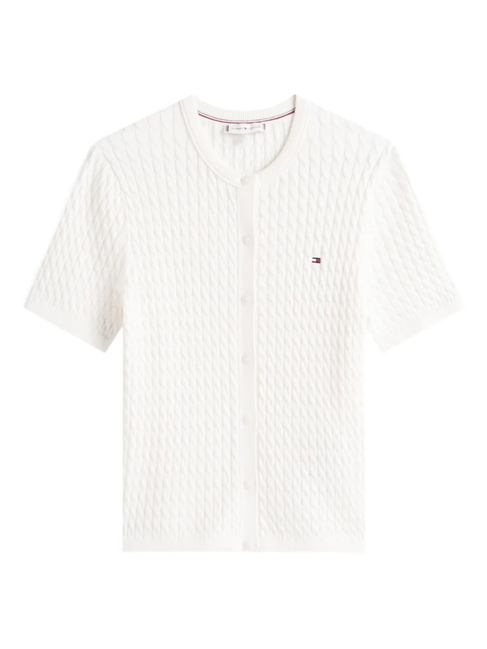 

Кардиган фактурной вязки Tommy Hilfiger, белый