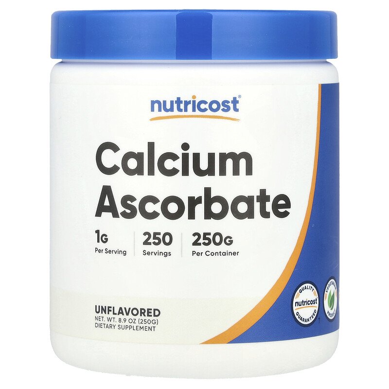 

Nutricost, Аскорбат кальция, без добавок, 250 г (8,9 унции)