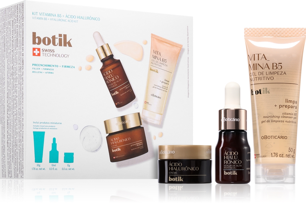 

Подарочный набор Botik set с увлажняющим эффектом Oboticário, 3× 1 шт