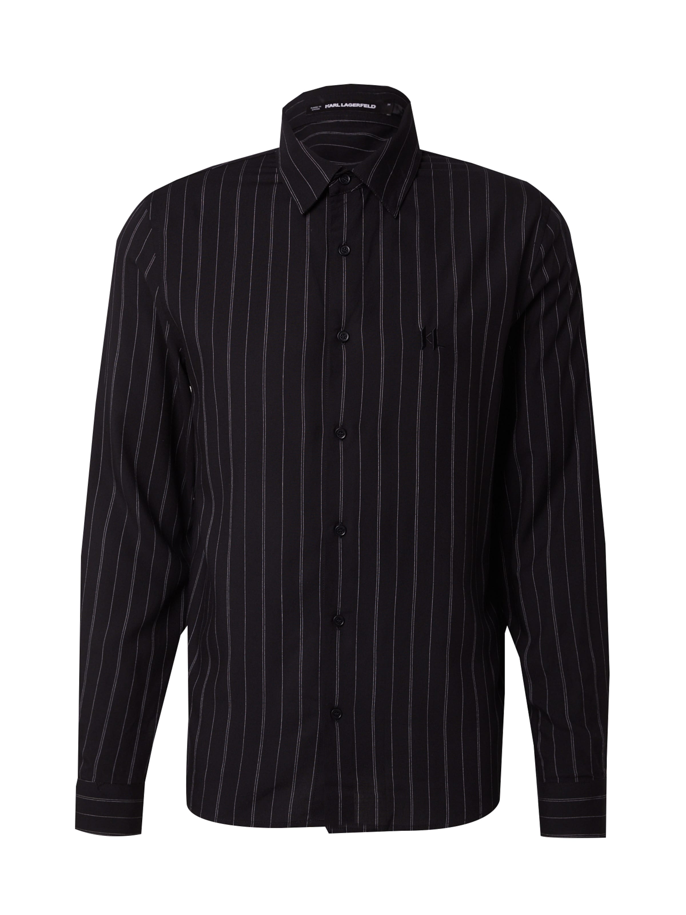 

Karl Lagerfeld Рубашка на пуговицах Regular fit в черном цвете