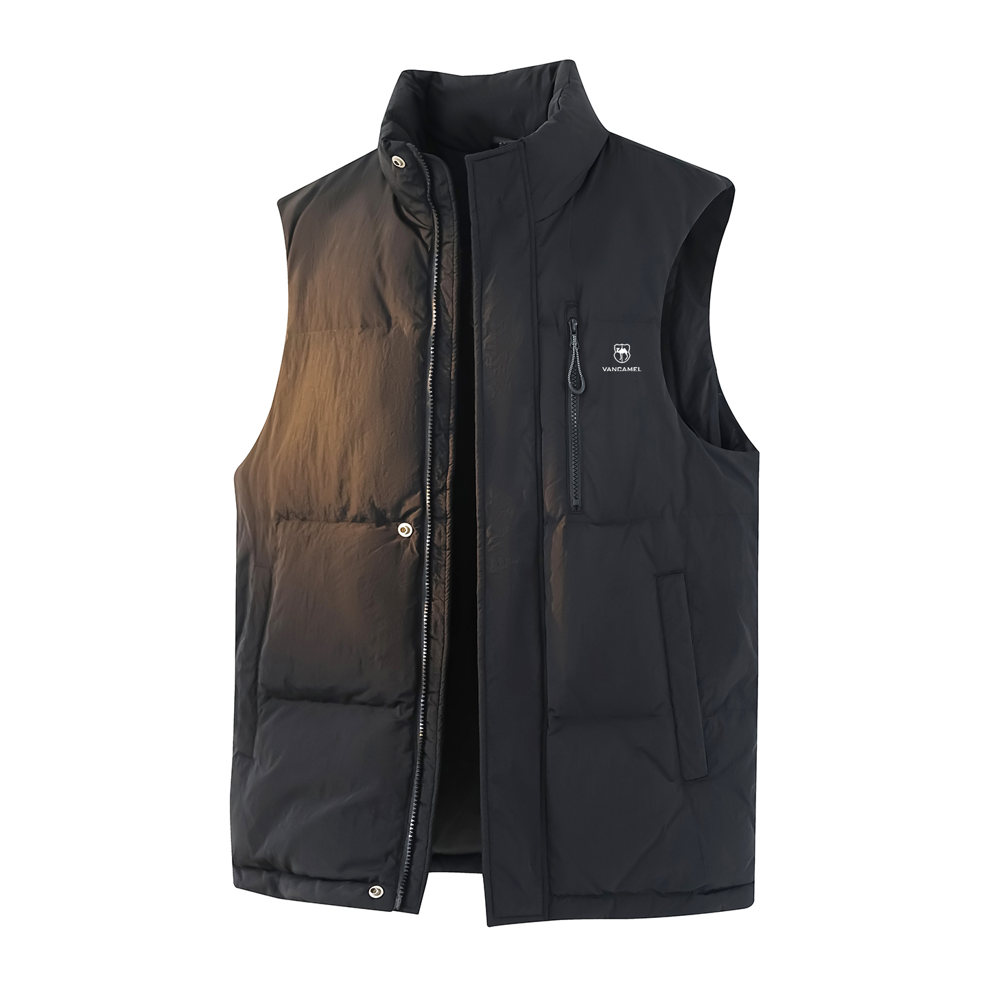 

Жилет Unisex Stand Collar утепленный с флисовой подкладкой Others VanCamel, синий