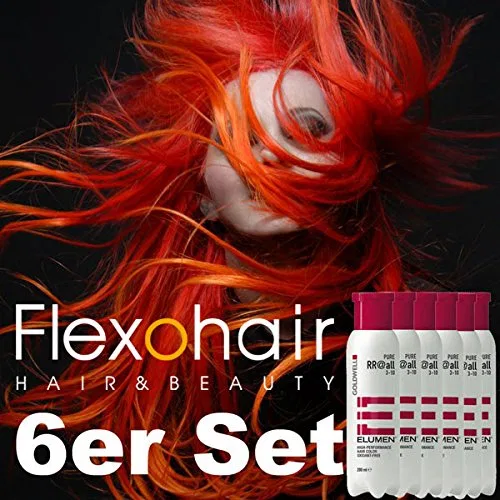 Набор жидкой краски для волос Goldwell Elumen Pure RR@all, 6 x 200 мл Fwafwa — фото 3