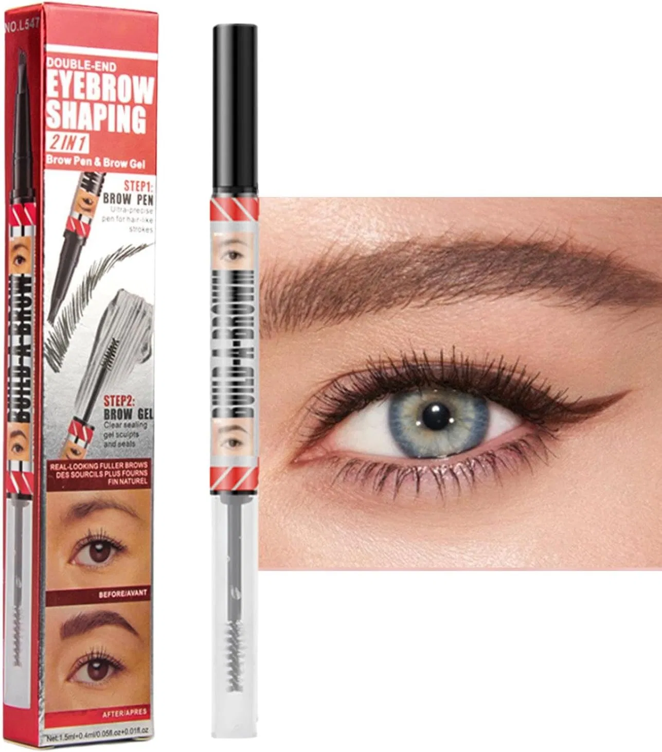 Карандаш для бровей Microblading Eyebrow Pen Generic, 1 шт, 2#Light Brown