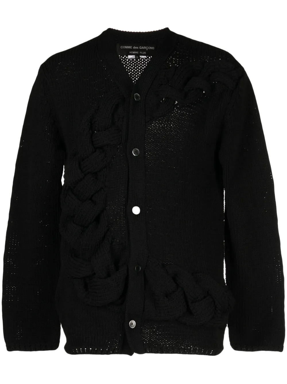 

Кардиган с V-образным вырезом Comme des Garçons Homme Plus, черный