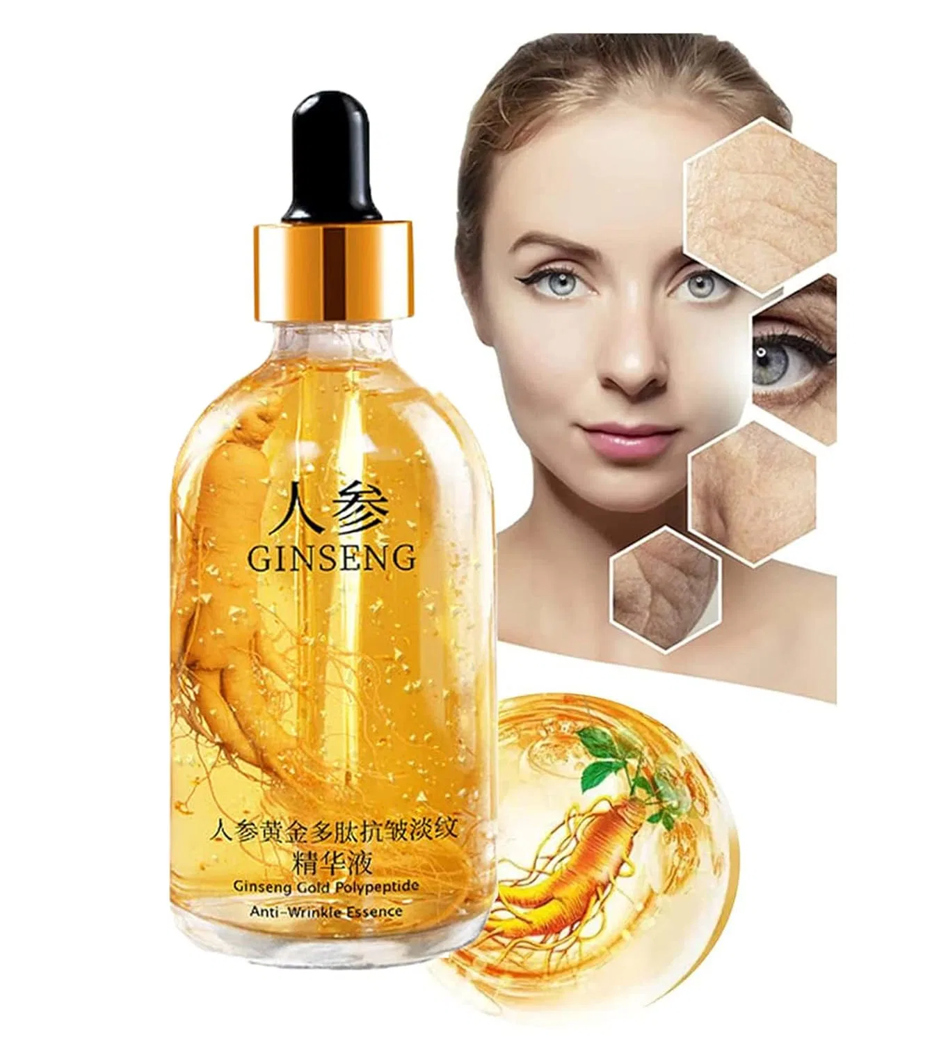 Антивозрастная эссенция с женьшенем и полипептидами Hehimin, 1Pcs