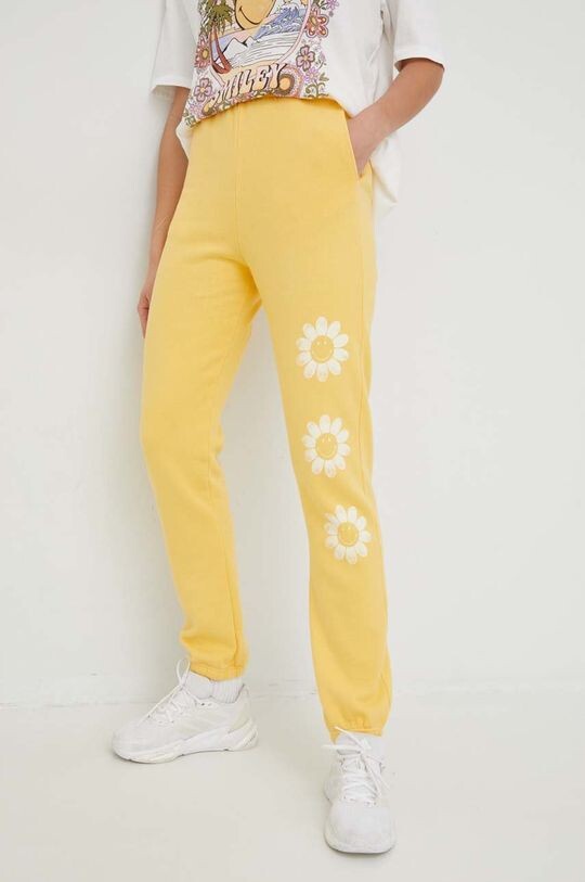 

Спортивные брюки X SMILEY из хлопка Billabong, желтый