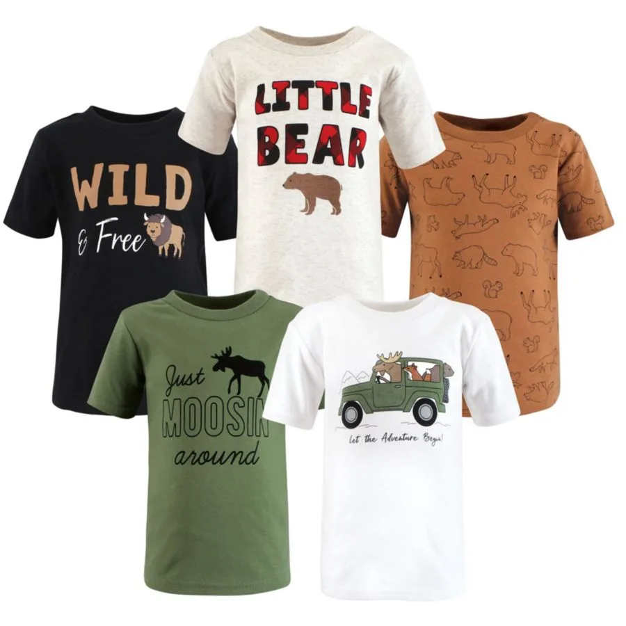 Футболки с коротким рукавом и круглым вырезом Hudson Baby, Animal Adventure