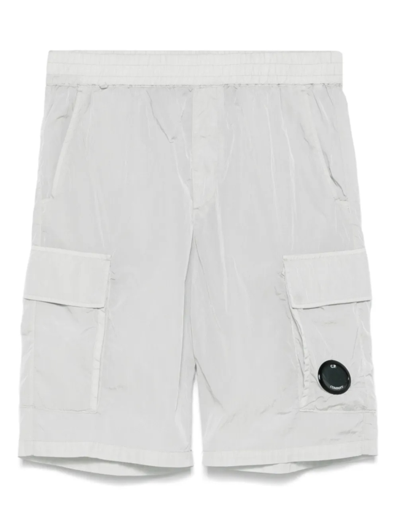 

C.P. Company Kids шорты с декором Lens, серый