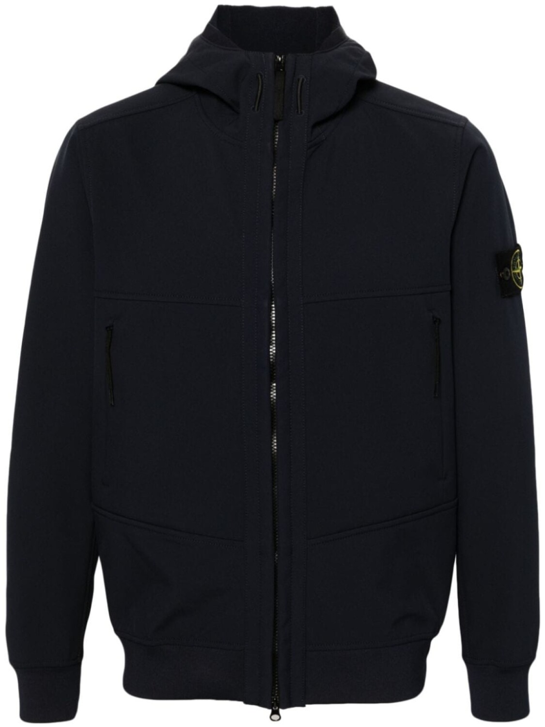 

Stone Island куртка с капюшоном и значком компаса, синий