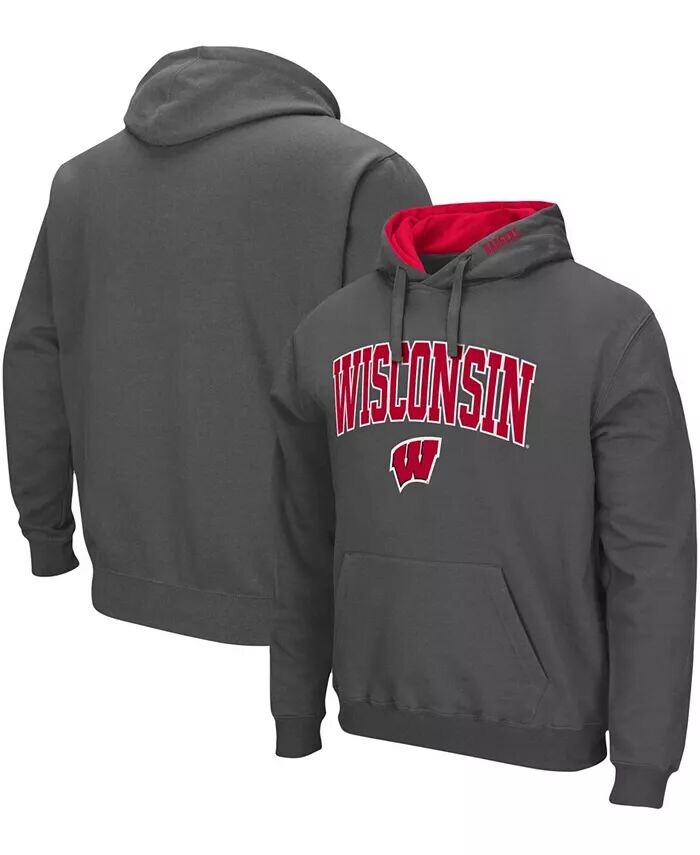 

Мужская толстовка с капюшоном Wisconsin Badgers Arch Logo 3.0 Colosseum, серый