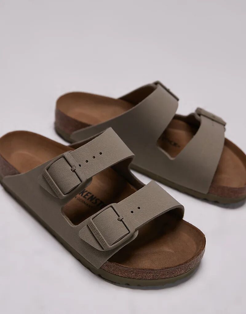 Сандалии унисекс Arizona с узором бирко-флор выцветшего хаки Birkenstock — фото 2