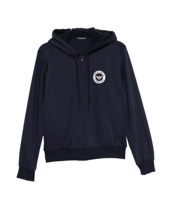 

Домашняя одежда, трикотажная толстовка Emporio Armani, синий