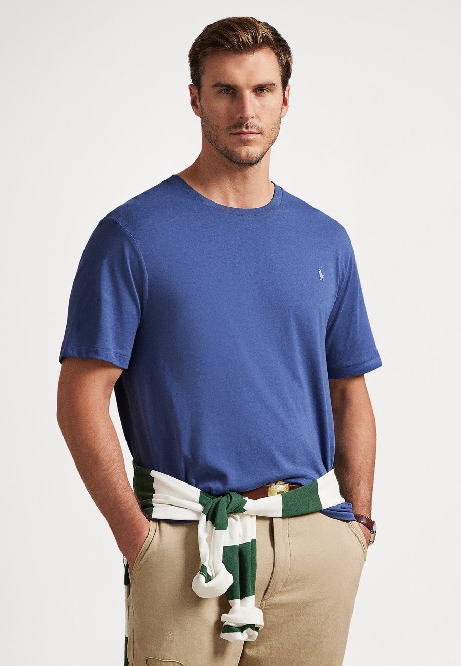 

Футболка Polo Ralph Lauren Big & Tall JERSEY CREWNECK T-SHIRT, Old Royal/Blue, Синий, Футболка Polo Ralph Lauren Big & Tall JERSEY CREWNECK T-SHIRT, Old Royal/Blue