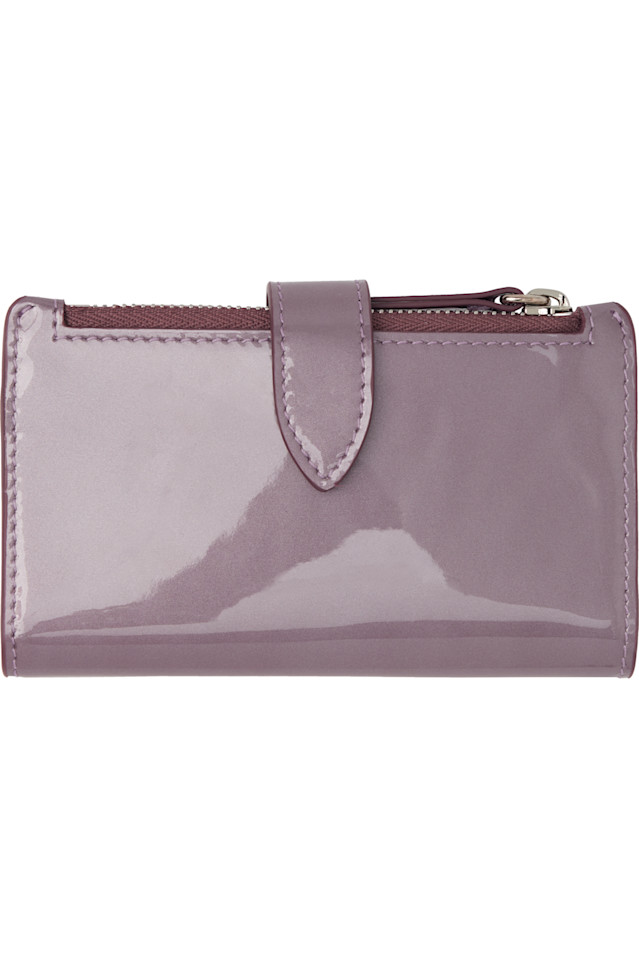 

Maison Margiela Фиолетовый держатель для карт с четырьмя стежками на молнии