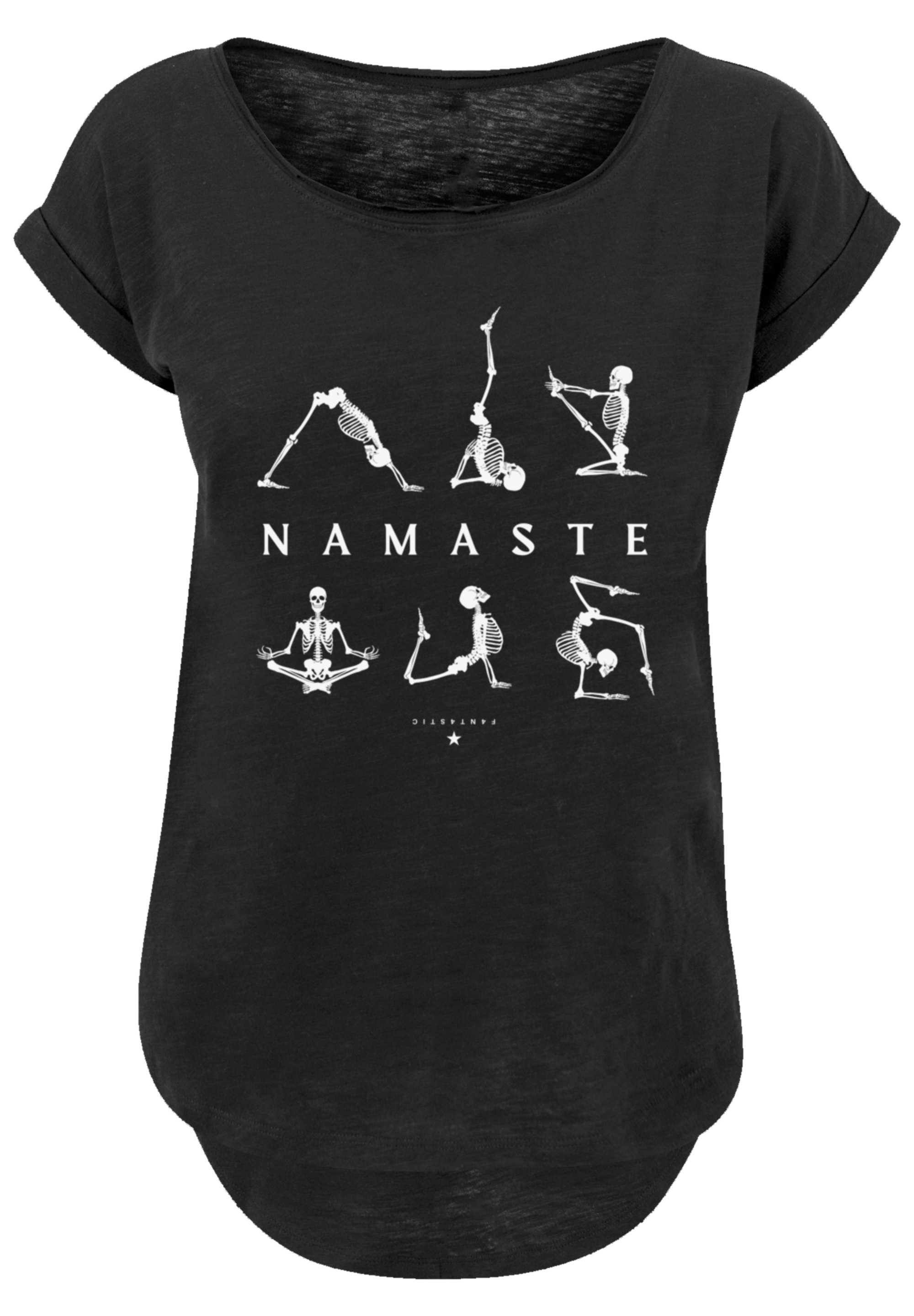 

Футболка F4NT4STIC Namaste Yoga Skelett Halloween, черный