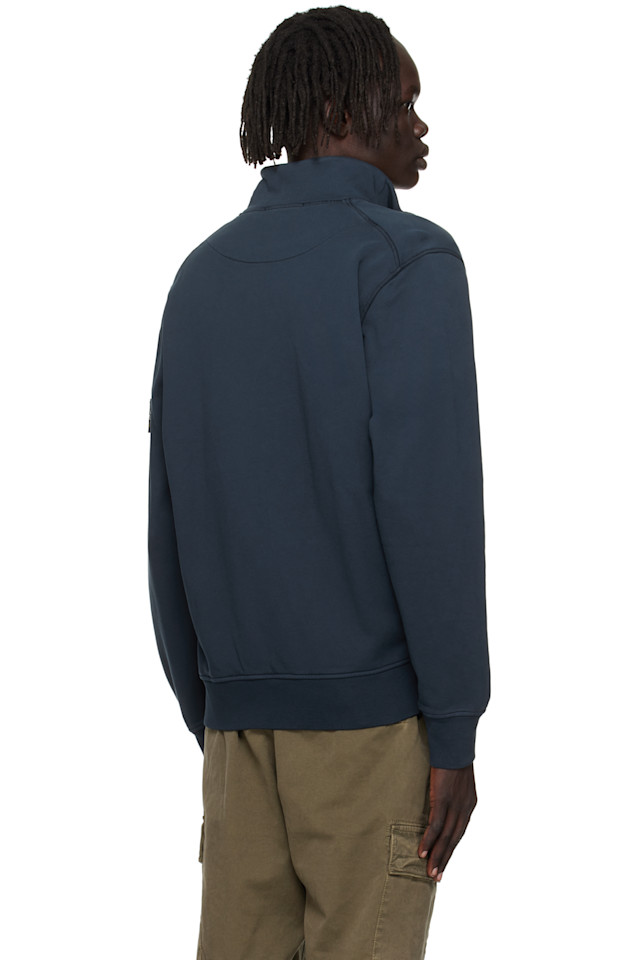 Stone Island Куртка из органического хлопка, темно-синяя, модель 6100063 — фото 3