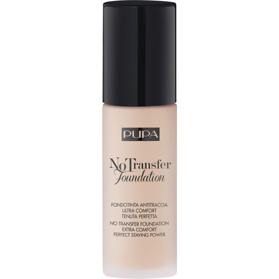 

Тональная основа PUPA Milano No Transfer Foundation , No. 100 Porcelain / 30 ml