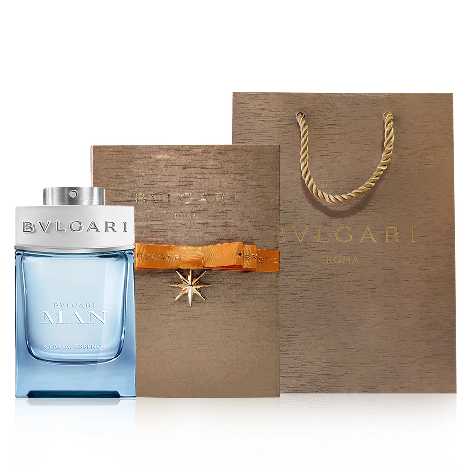BVLGARI Набор ароматов для мужчин, Polar Ice Peak Men's Perfume 100ml + Gift Box + Gift Bag