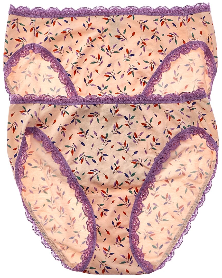 

Трусы b.tempt’d by Wacoal 2pk Inspired Eyelet Hi-Leg Wacoal, фиолетовый