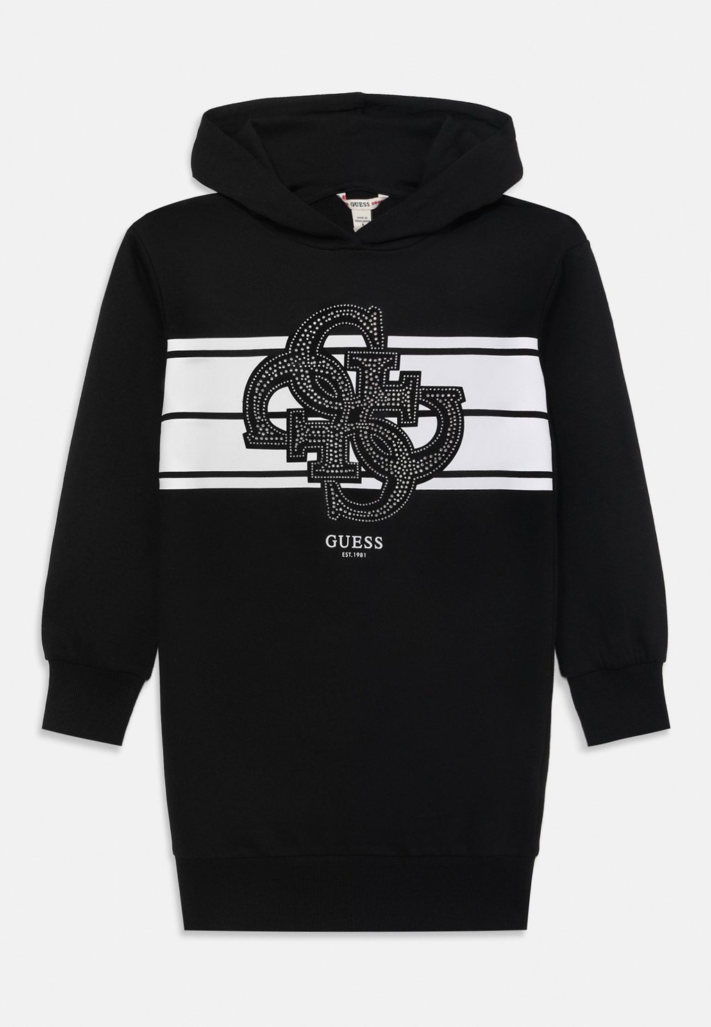 

Вязаное платье JUNIOR HOODED ACTIVE DRESS Guess, черный