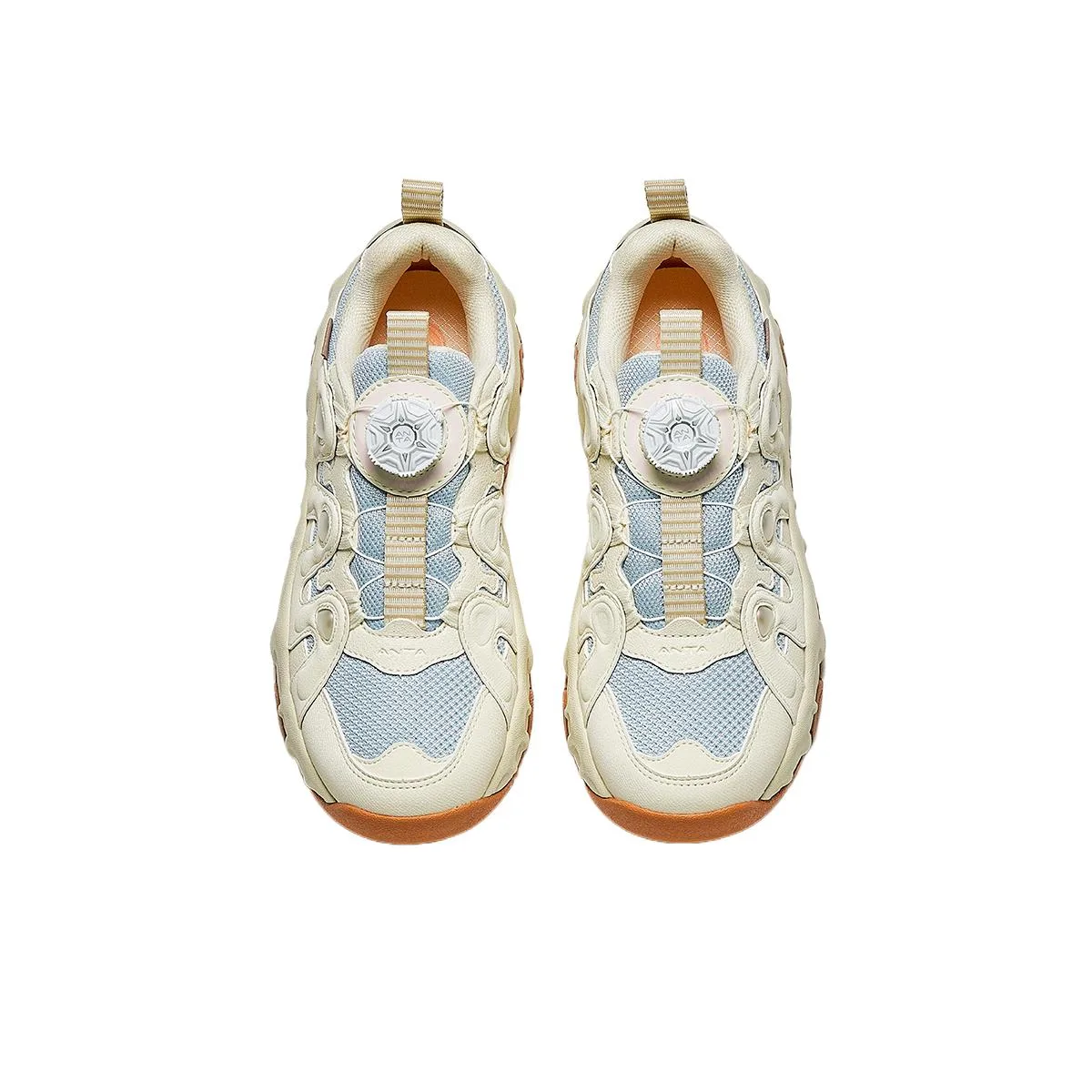 Antakids Детские кроссовки мид-топ устойчивые к истиранию Illusion Blue/Light Beige White — фото 4