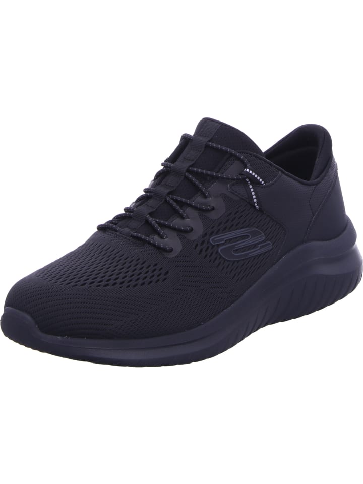 

Кроссовки на шнуровке Skechers, цвет black/black