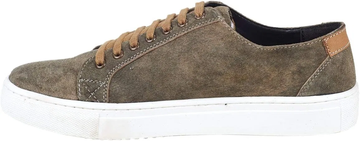 Мужские кроссовки Maddox Grannos Traditional Trainers Brown Sand-zv, классическая обувь коричневого цвета — фото 3