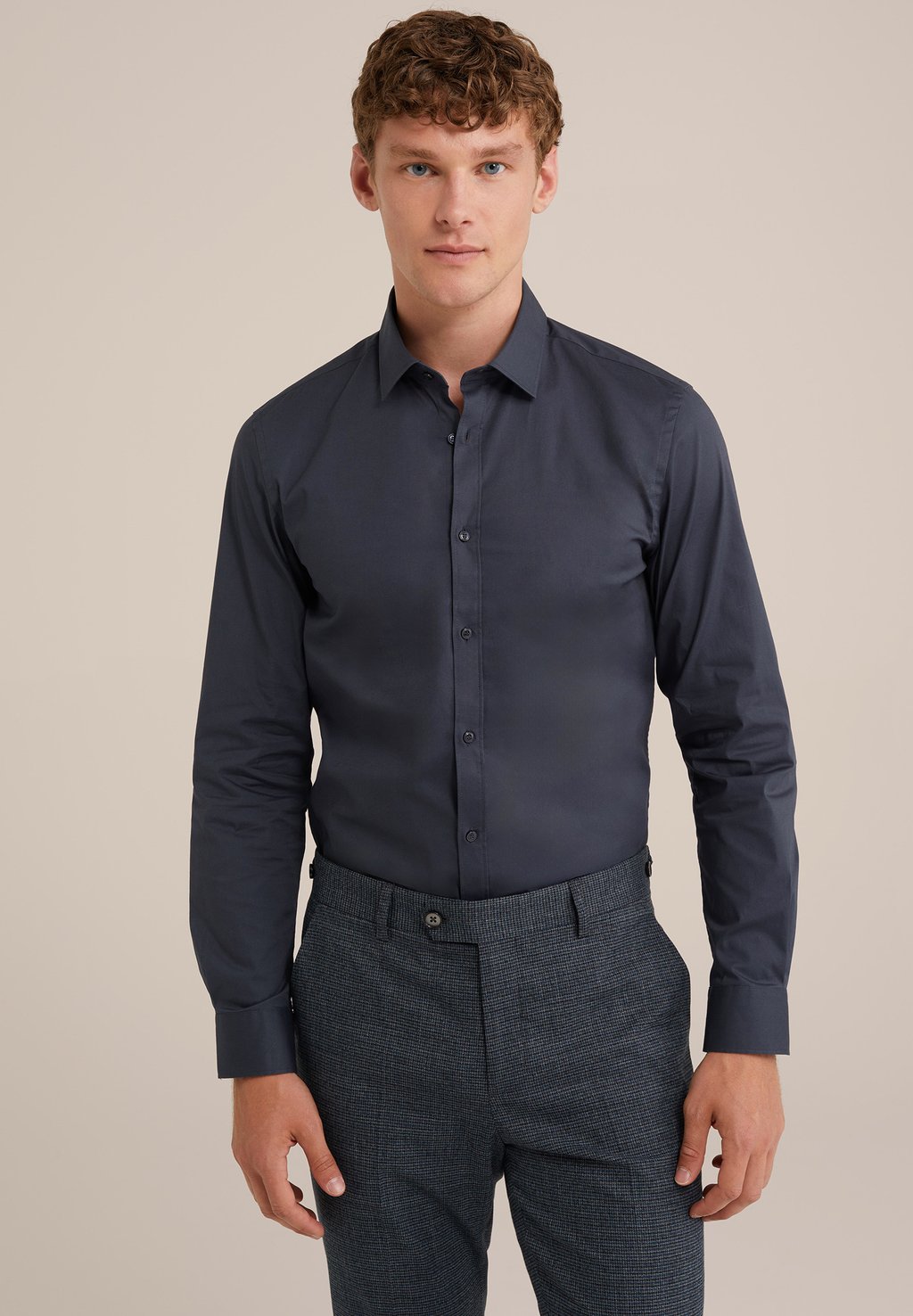 

Классическая рубашка TALL FIT WE Fashion, темно-серый
