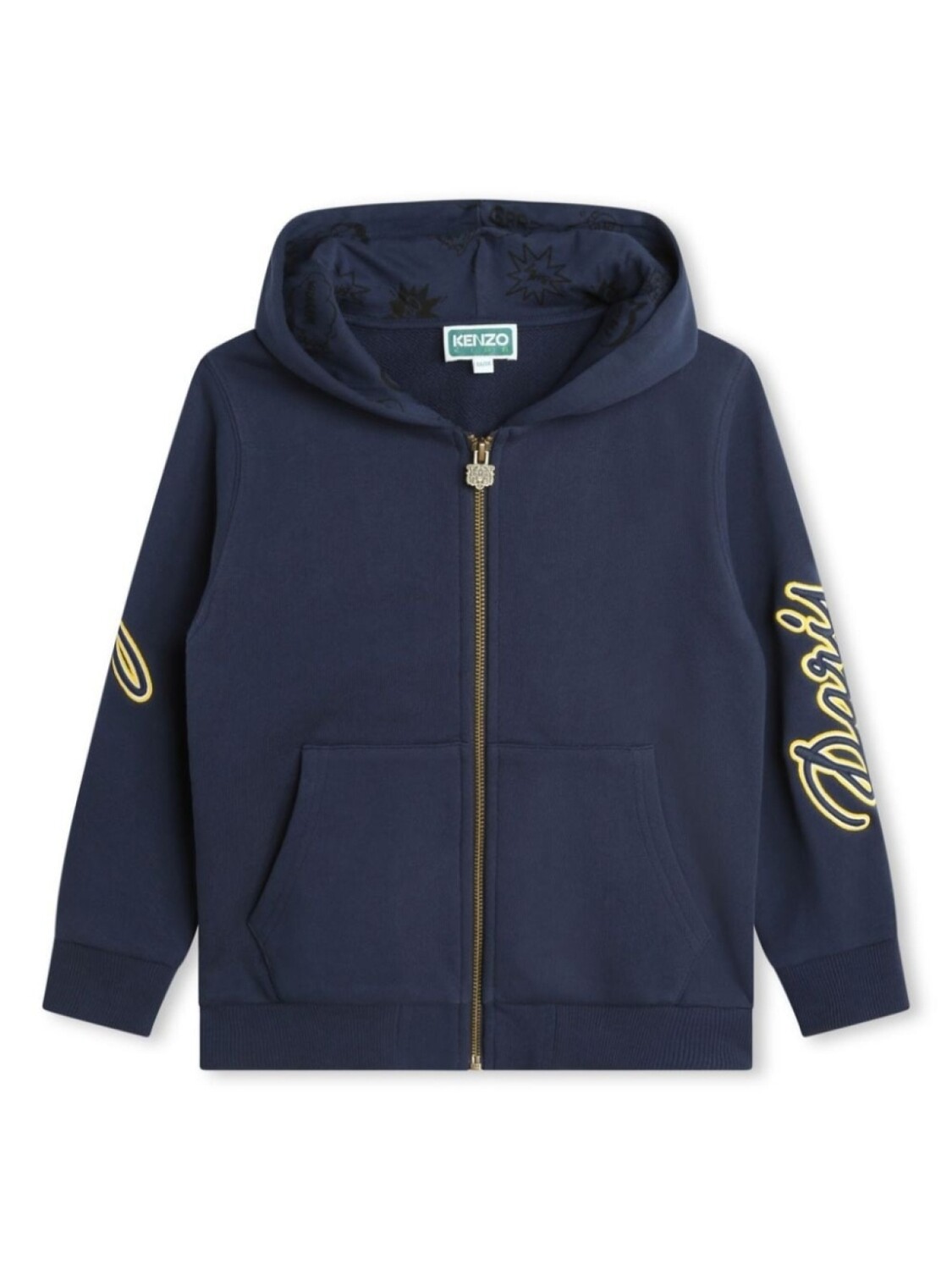 

Kenzo Kids худи с вышитым логотипом, синий