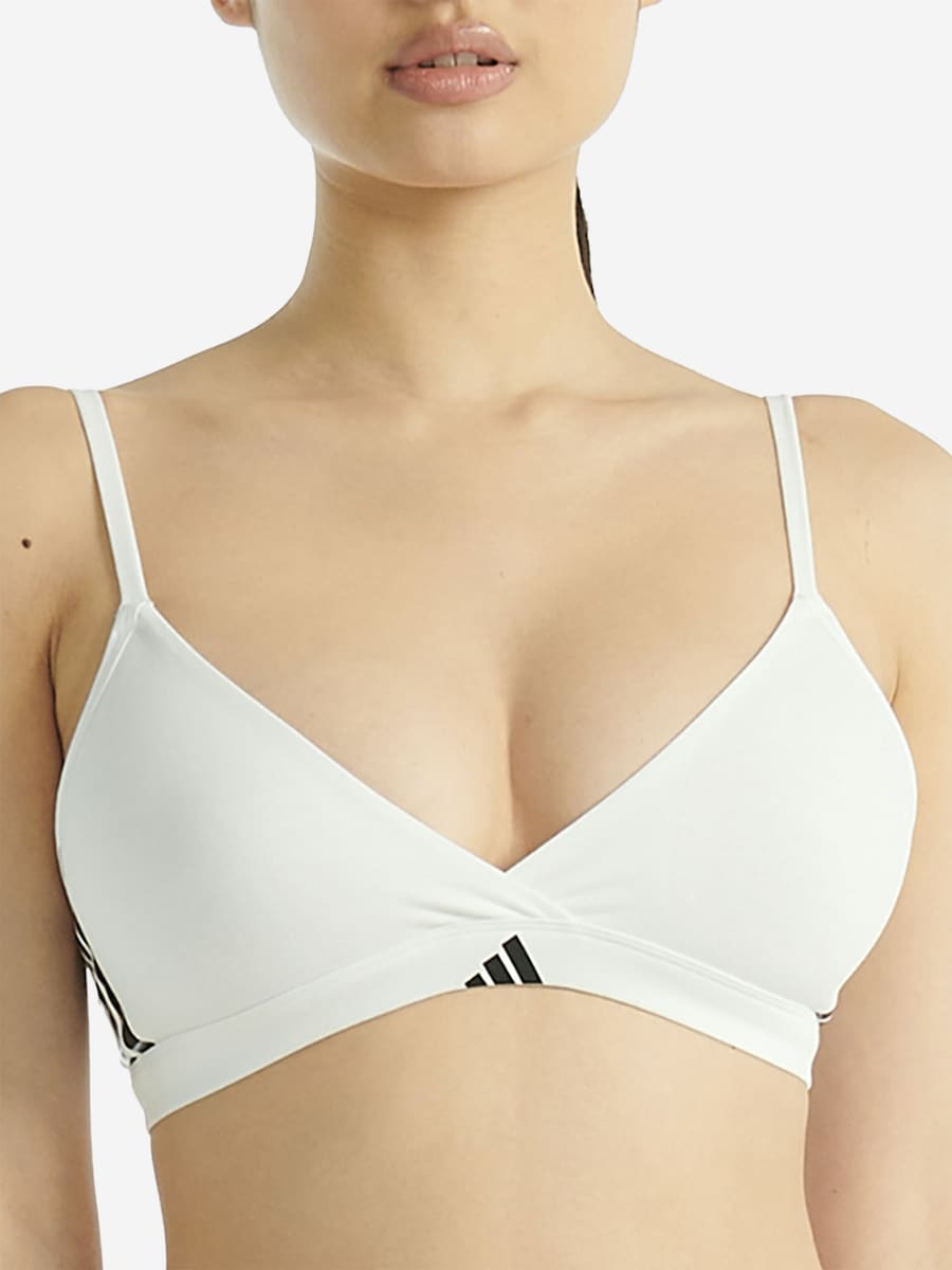 Треугольный бюстгальтер ADIDAS SPORTSWEAR  Sport Active Essentials, белый — фото 2