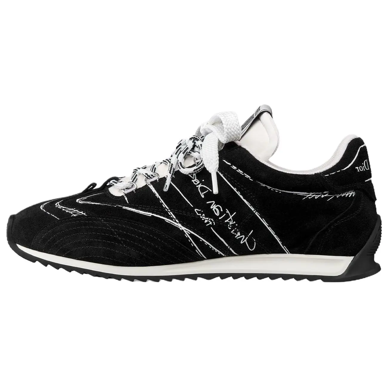 DIOR Женские кроссовки D Sketch Low top Casual черные