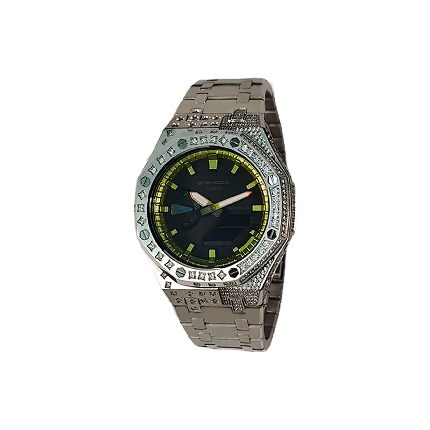 

CASIO Часы Retrofit Series Electronic Movement Stainless Steel Strap Watch Men's Watch Black Dial