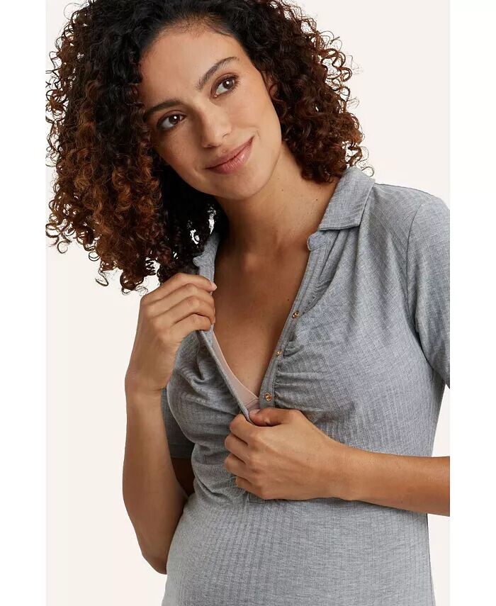 

Топ Calista для беременных NOM Maternity, серый