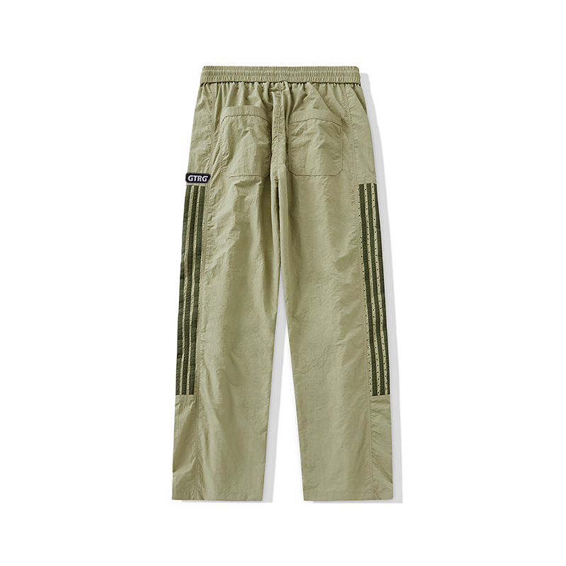 

Повседневные брюки унисекс GTRG, Khaki Side Mid-Section Striped