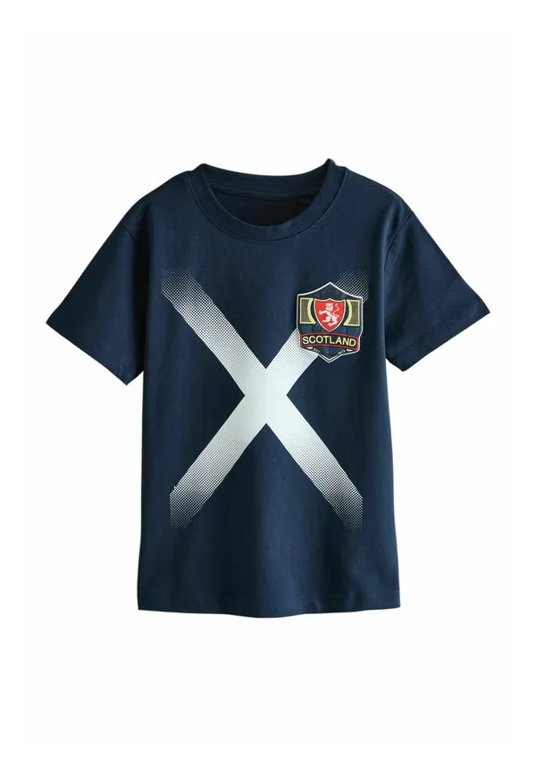 Футболка с футбольным принтом стандартного кроя Next, Navy Blue Scotland