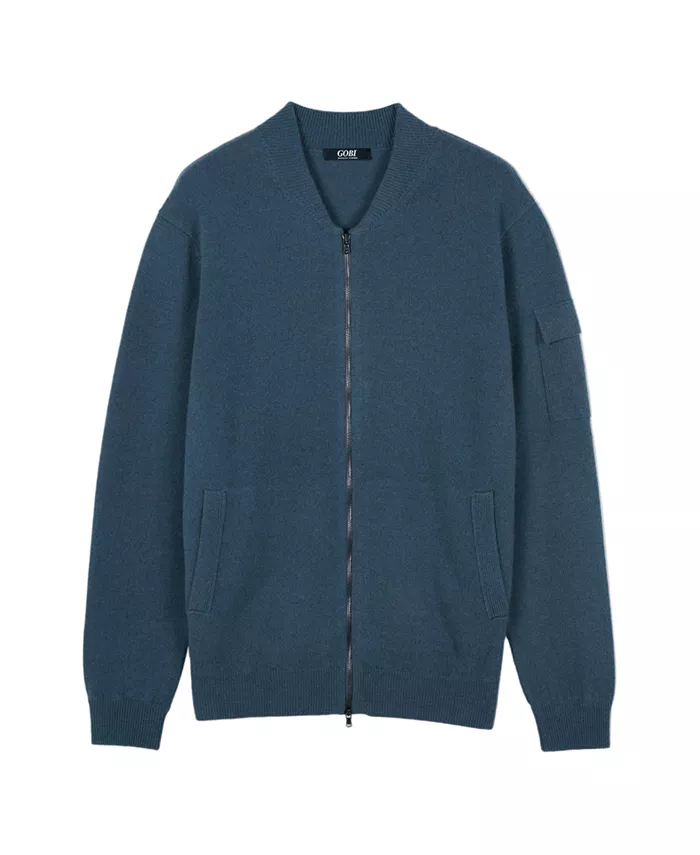 

Мужская кашемировая куртка-бомбер Gobi Cashmere, синий