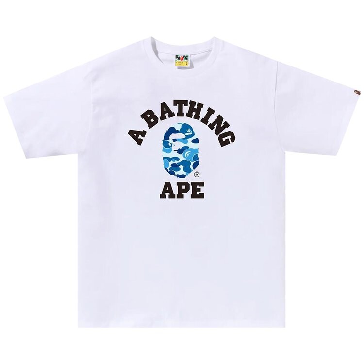 

Футболка BAPE ABC Camo College 'White/Blue', белый