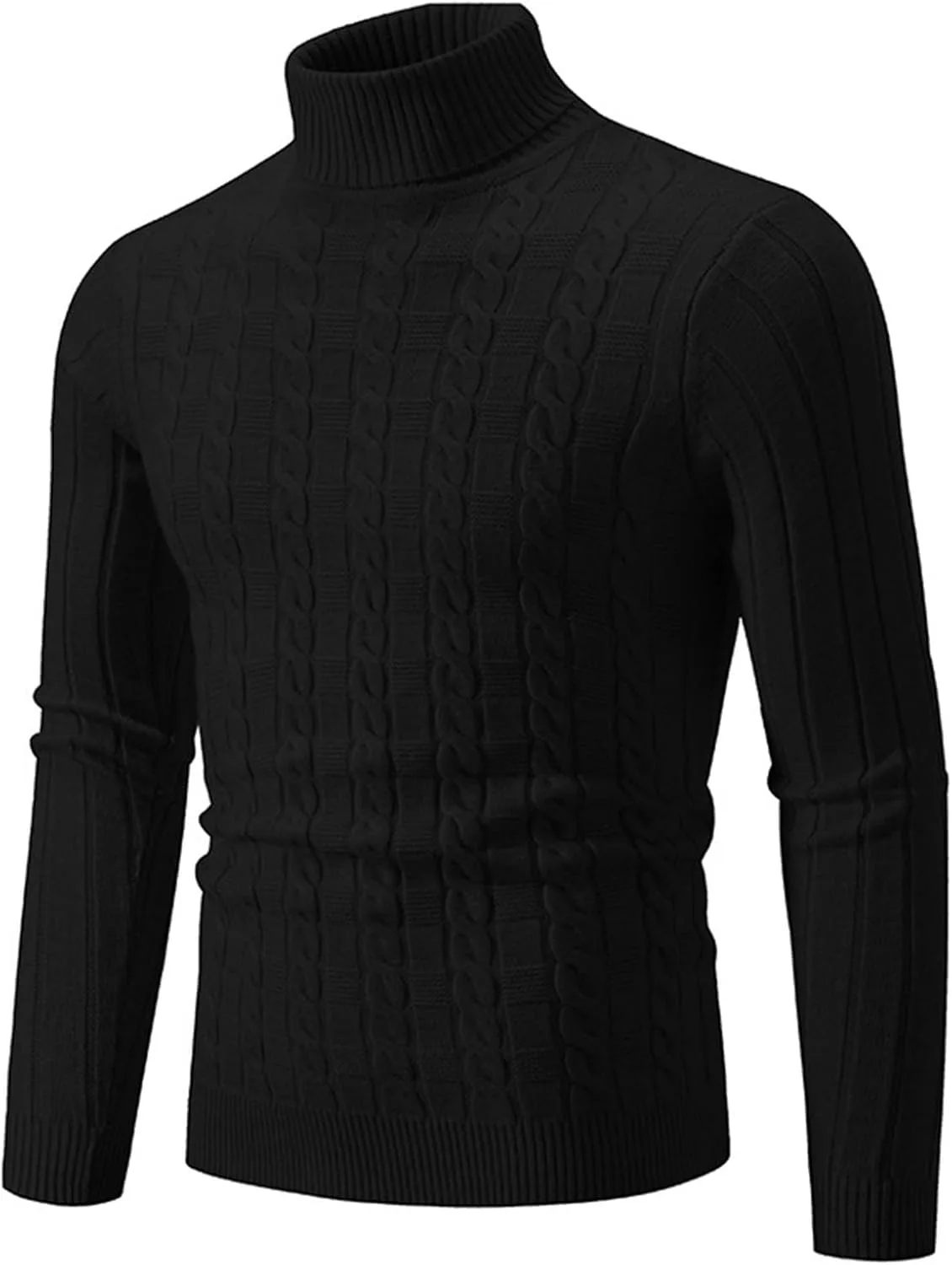 

Мужской свитер с рибленым узором slim fit AQAYL