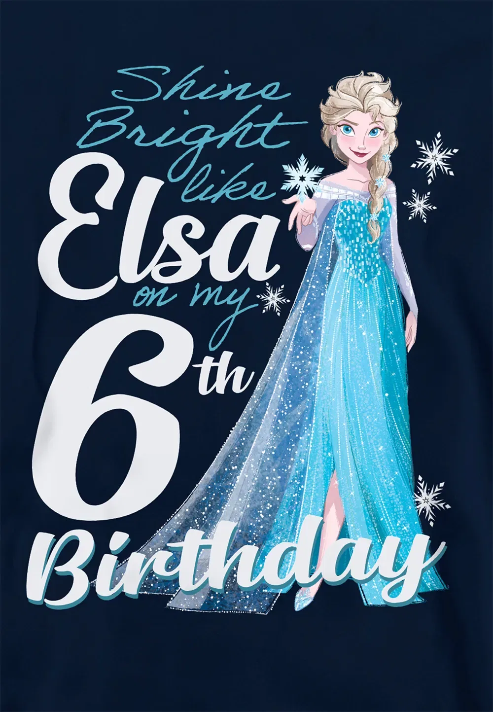 Детский худи Disney Frozen Эльза, темно-синий — фото 2