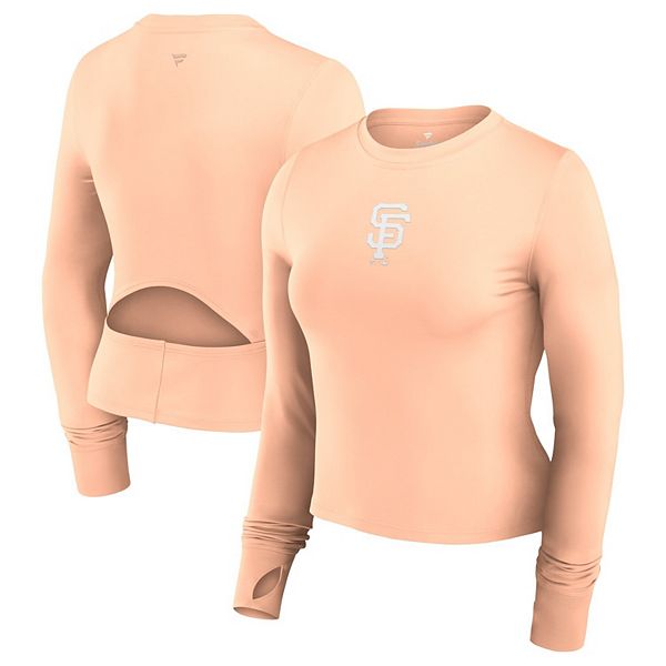 

Женский розовый топ San Francisco Giants Studio Fitted с длинным рукавом Fanatics