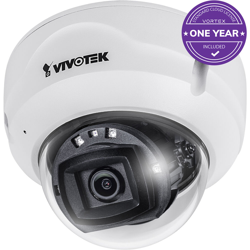 

Купольная камера Vivotek FD839-EHV-1Y Vortex Essential Series 5 МП с ночным видением и объективом 2,8 мм (лицензия VSaaS на 1 год)