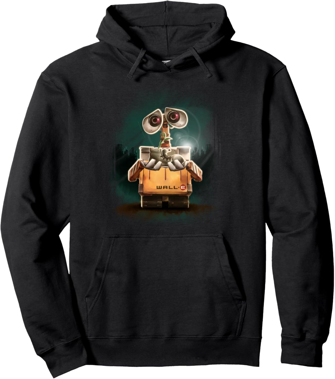 

Толстовка с капюшоном Disney Pixar Wall-E Plant Shoes Night Hoodie, черная