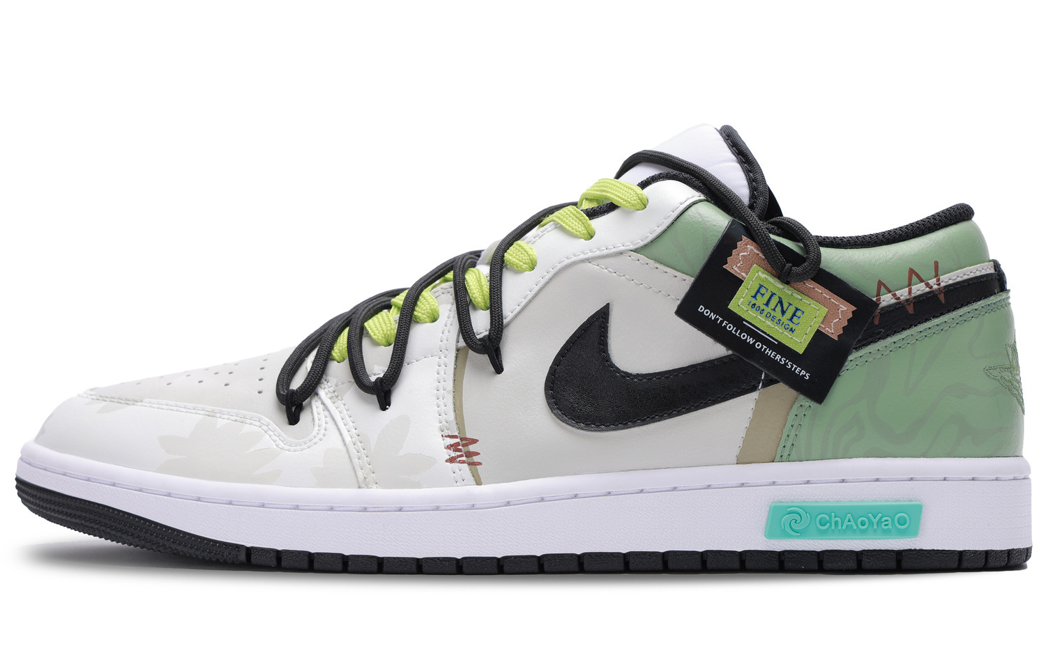 

Jordan Мужские баскетбольные кроссовки Air 1 с низким верхом, износостойкие, винтажного дизайна, серо-зеленые