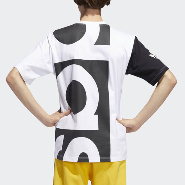 Футболка originals big adi tee printing short sleeve white Adidas, черный — фото 4