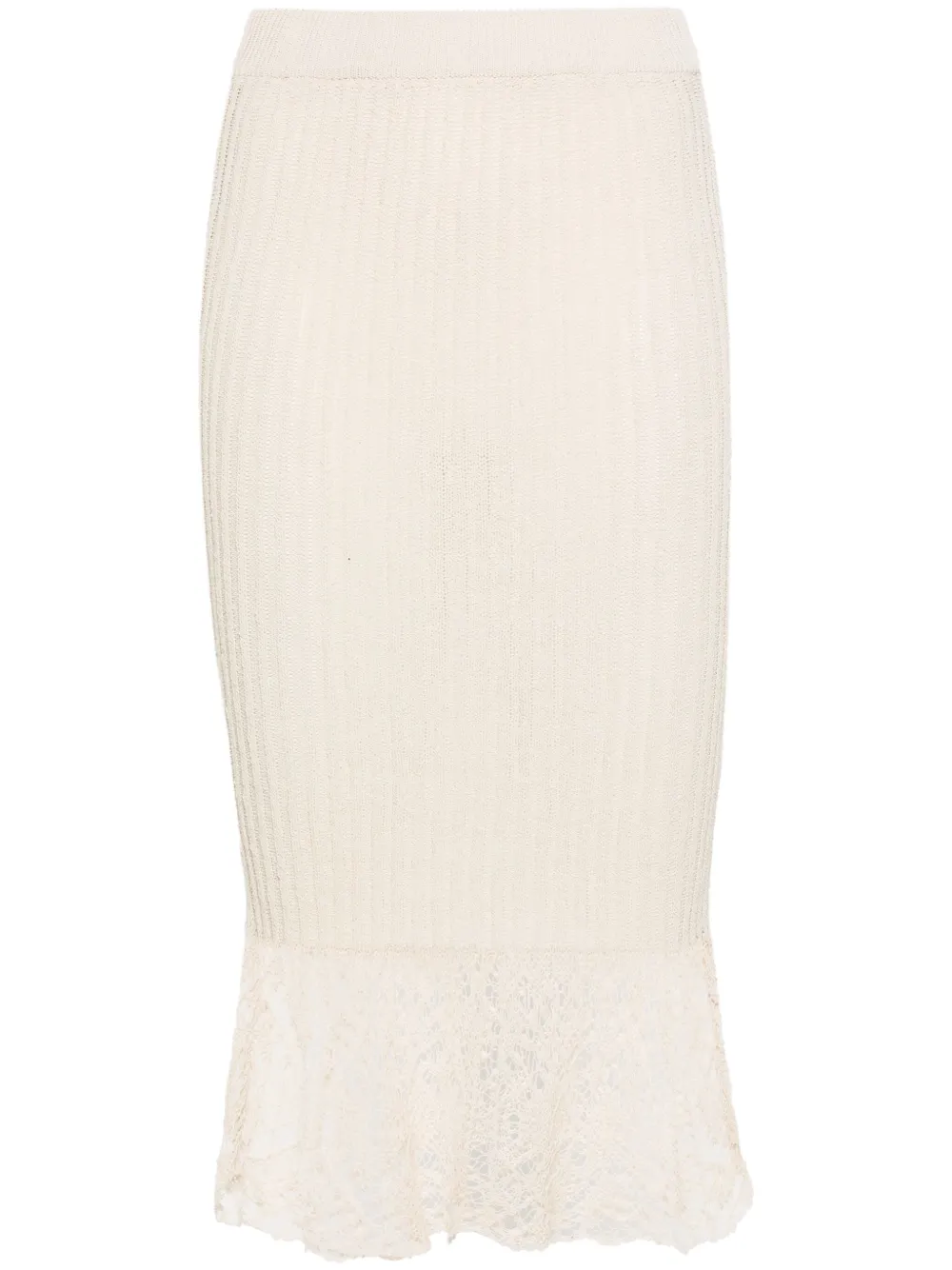 

Юбка в технике кроше GANNI, нейтральный